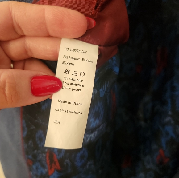 Men's Blue Blazer - Picture 4 of 4